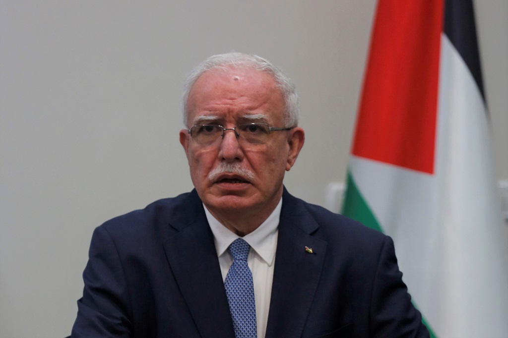 وزير الخارجية والمغتربين رياض المالكي (تصوير: وفا)